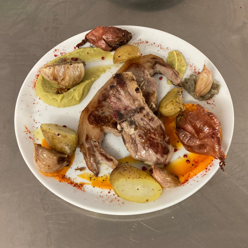 Les côtes d'agneau baronnes - Restaurant Le Patio - Table Pyrénéenne - Ax les Thermes